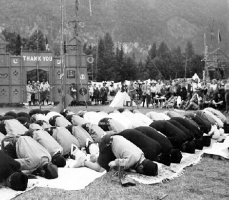 Mohammedaner beim beten